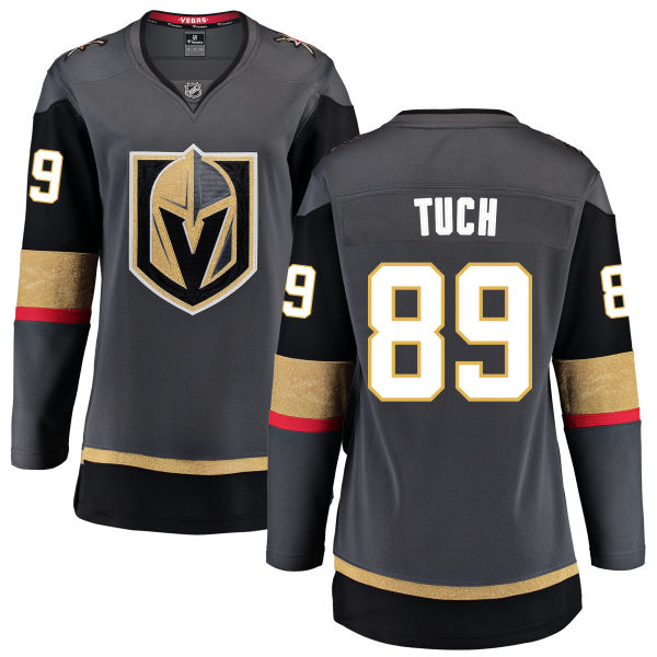 Women Vegas Golden Knights #89 Tuch Fanatics Branded Breakaway Home gray Adidas NHL Jersey->more nhl jerseys->NHL Jersey